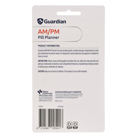 Guardian Pill Planner Am/pm