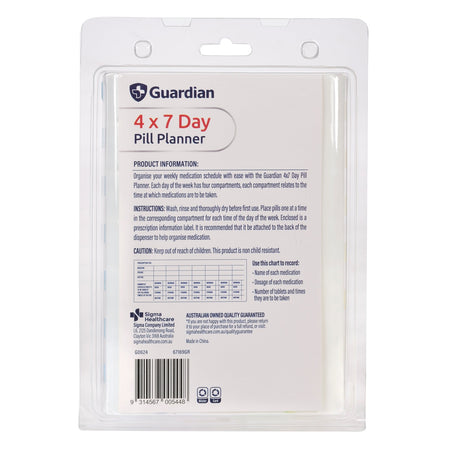 Guardian 4x7 Day Planner