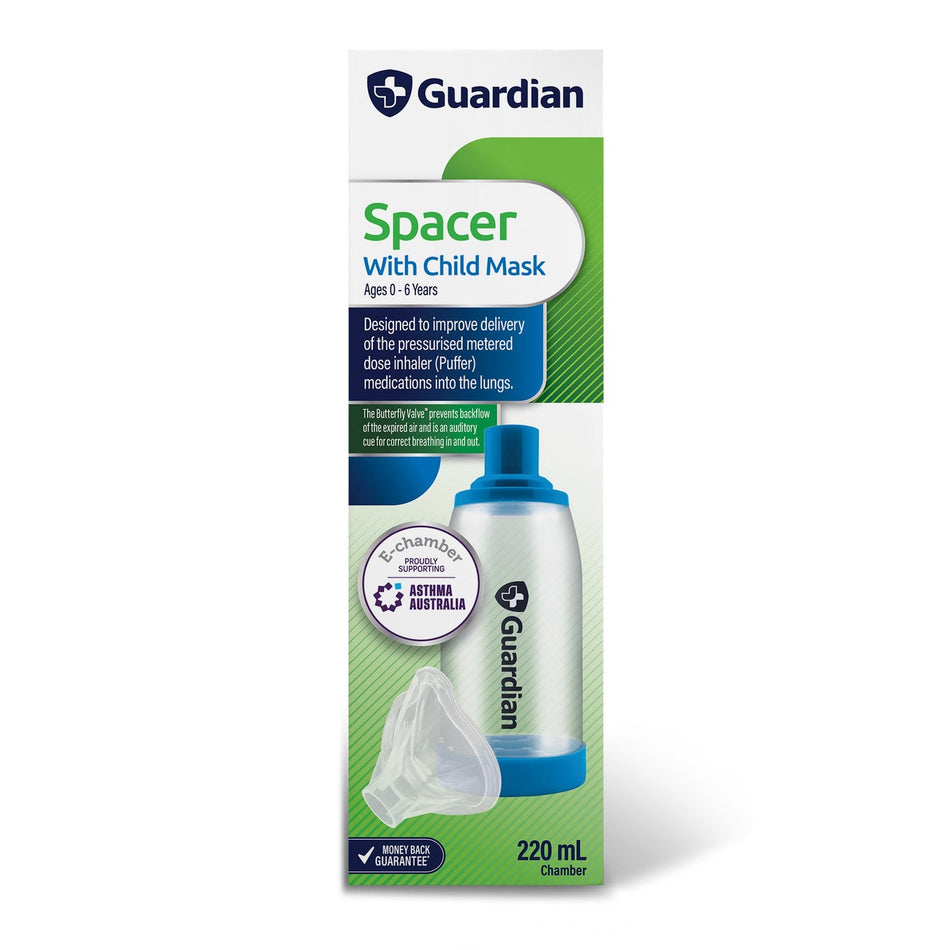 Guardian Asthma Spacer With Child Mask