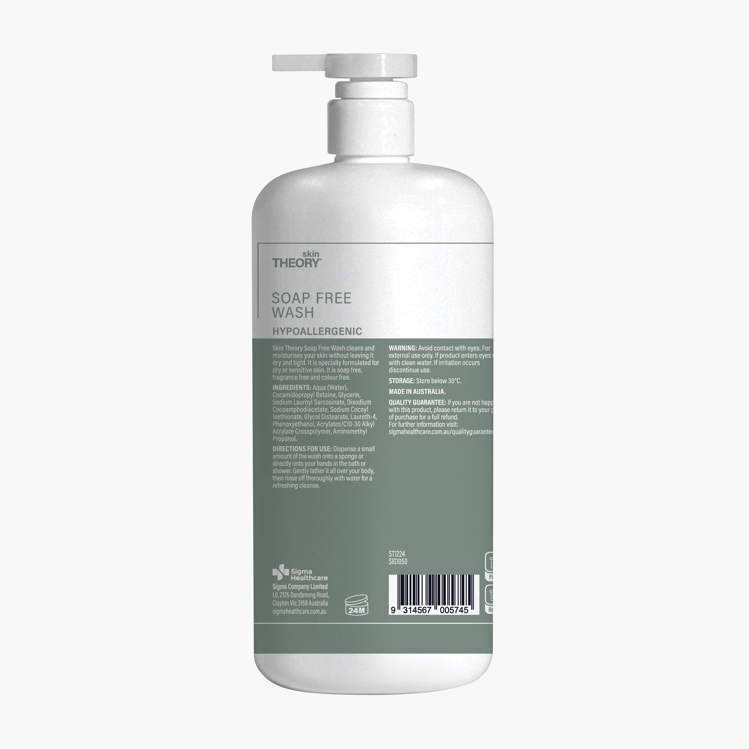 Skin Theory Soap Free Wash 1l