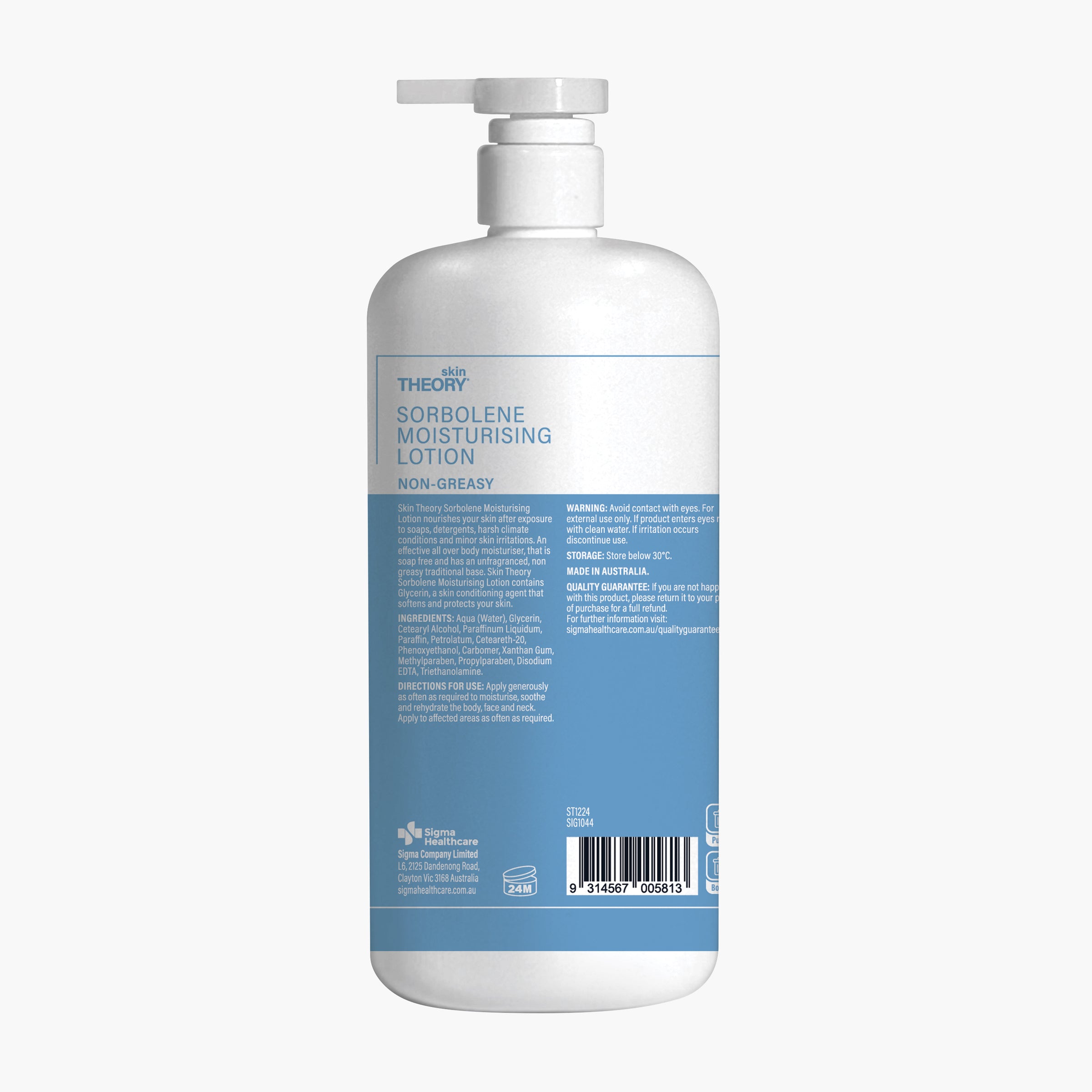 Skin Theory Sorbolene Moisturising Lotion 1l