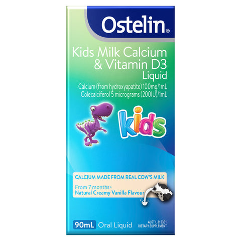 Ostelin Kids Milk Calcium & Vitamin D3 Liquid  90mL