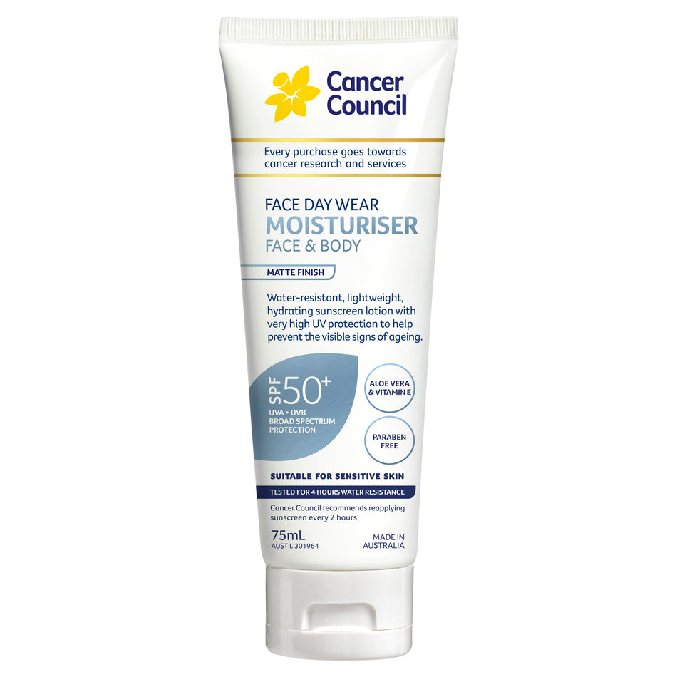 Cancer Council Face Day Wear Moisturiser Matte Finish SPF50 75ml