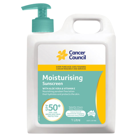 Cancer Council Moisturising Sunscreen SPF 50+ 1 Litre