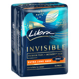 Libra Invisible Extra Long Maximum Protection Wings Pads 10 Pack