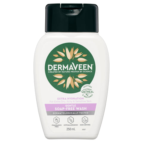 DermaVeen Extra Hydration Soap Free Wash 250ml