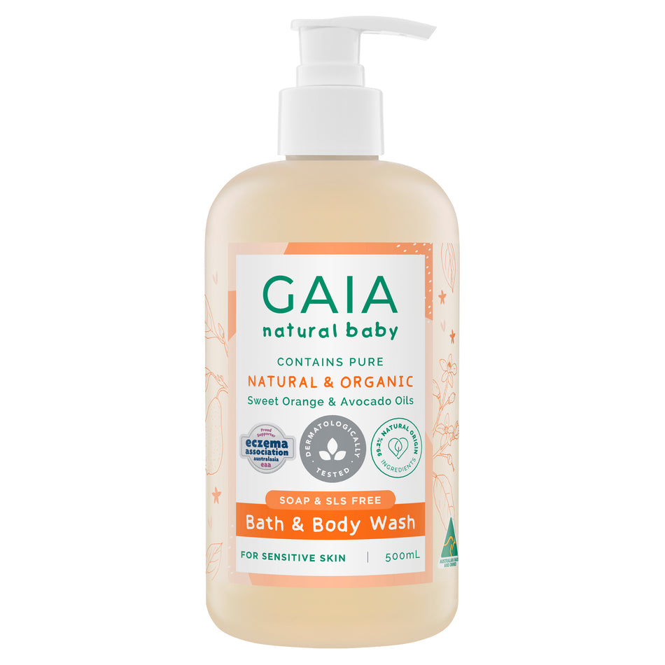 GAIA Baby Bath & Body Wash 500ml