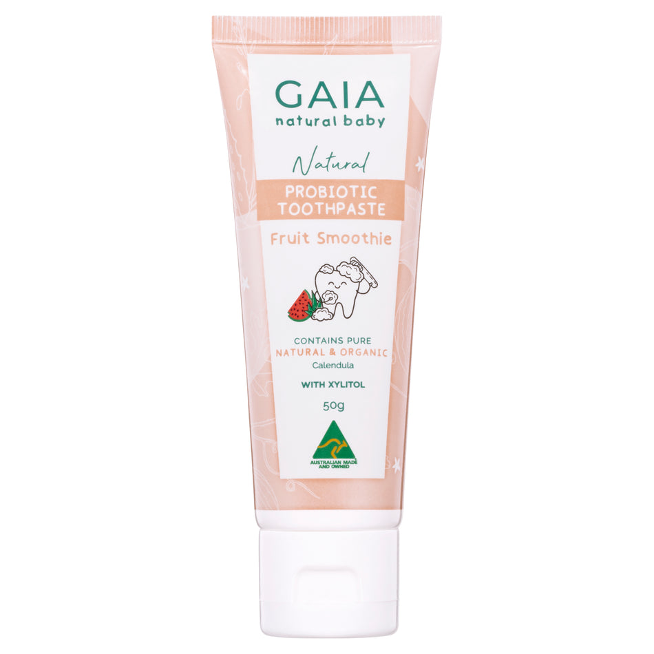 Gaia Natural Baby Probiotic Toothpaste Fruit Smoothie 50g