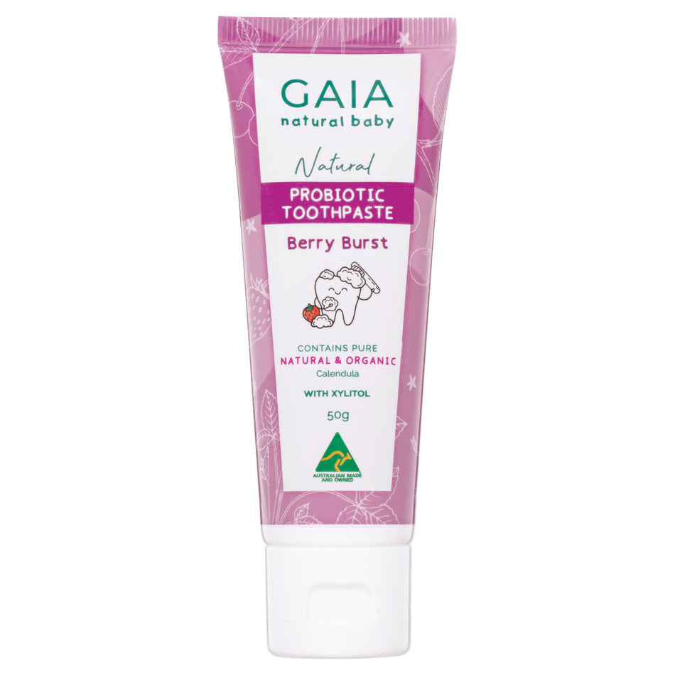 Gaia Natural Baby Probiotic Toothpaste Berry Burst 50g