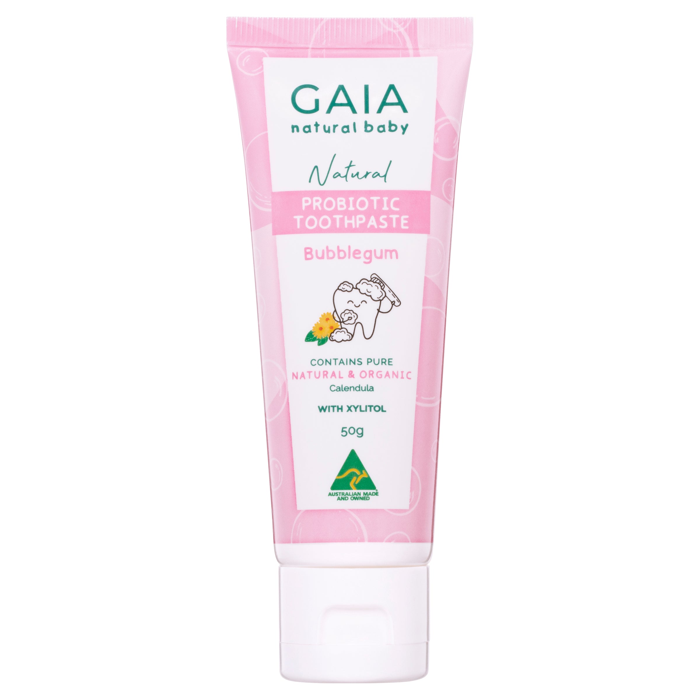 Gaia Natural Baby Probiotic Toothpaste Bubblegum 50g