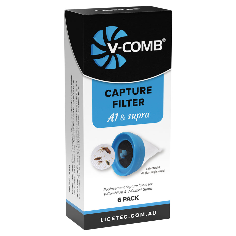 Licetec V-Comb Capture Filters A1 & Supra 6 Pack