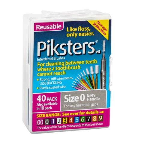 Piksters Interdental Brushes Size 0 - 40 Pack