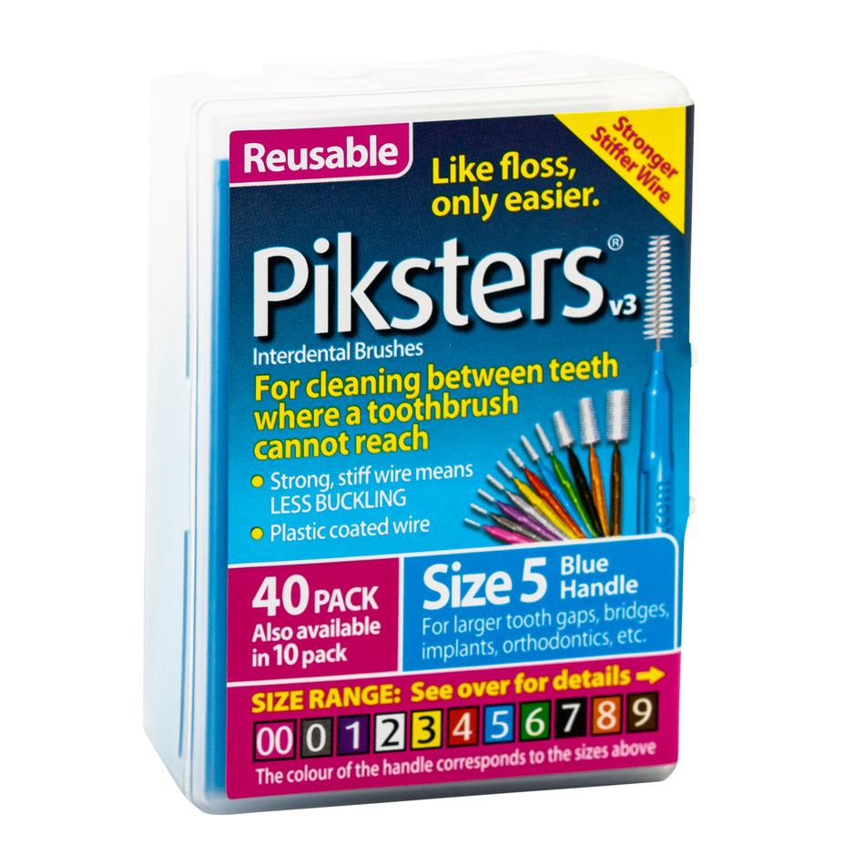 Piksters Interdental Brushes Size 5 - 40 Pack