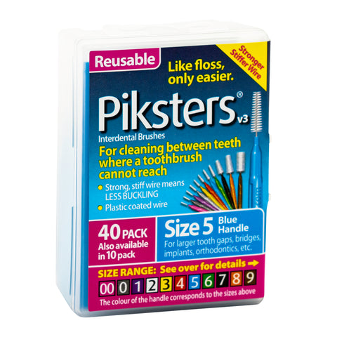 Piksters Interdental Brushes Size 5 - 40 Pack