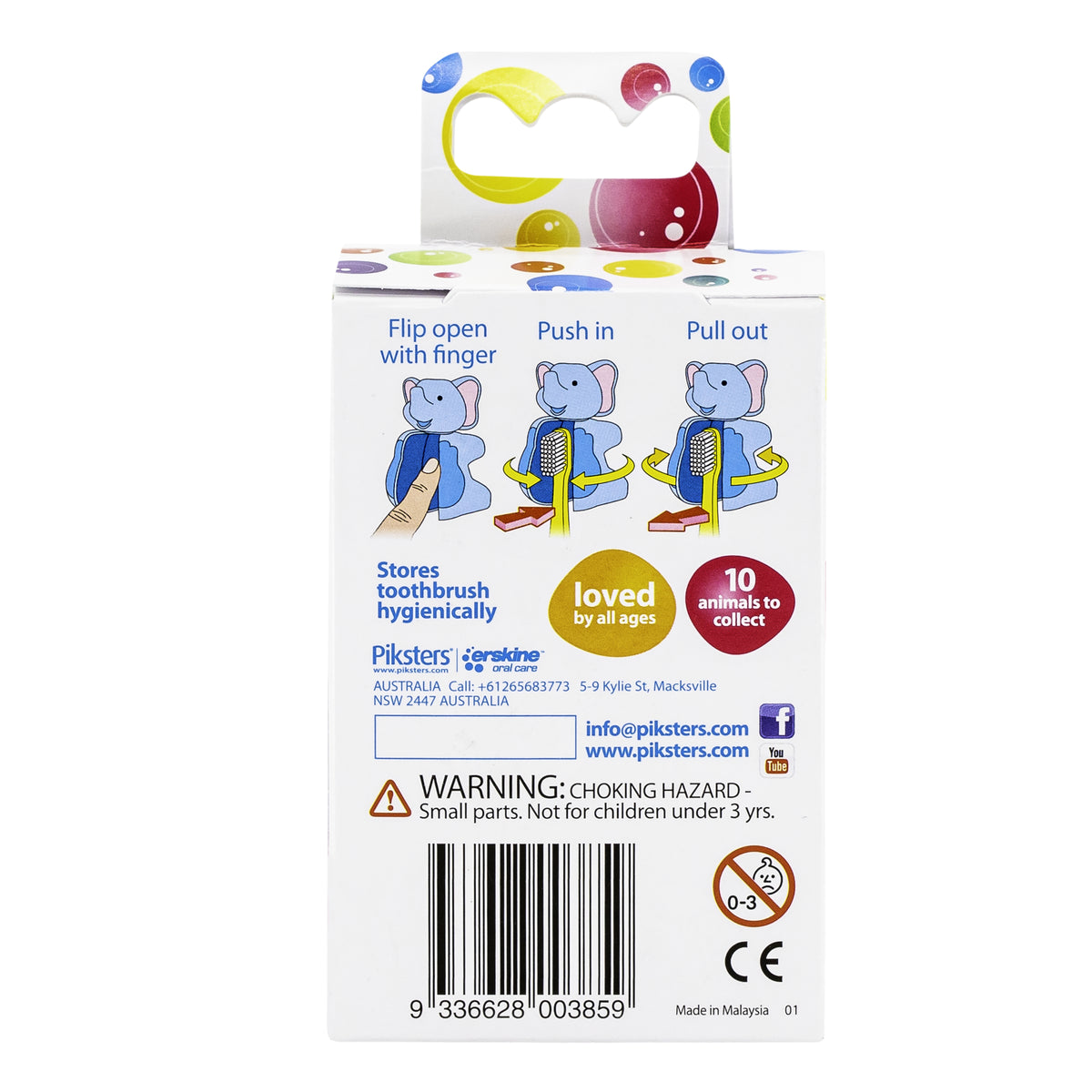 Piksters Bathroom Buddies Toothbrush Holder Assorted