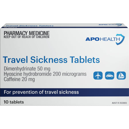 Apohealth Travel Sickness 10 Tablets