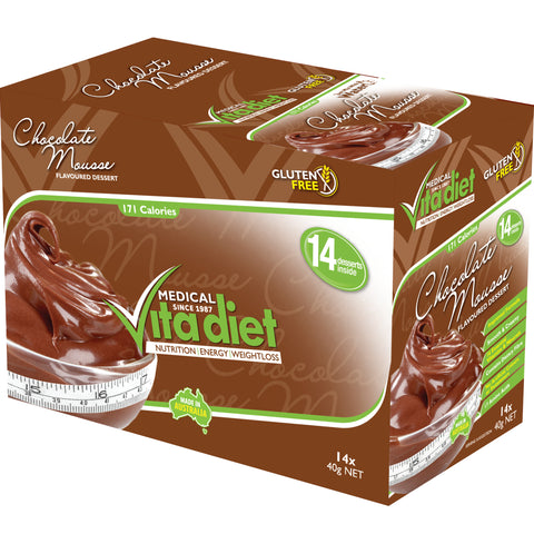 VITA DIET Chocolate Mousse DESSERT 14 Pack