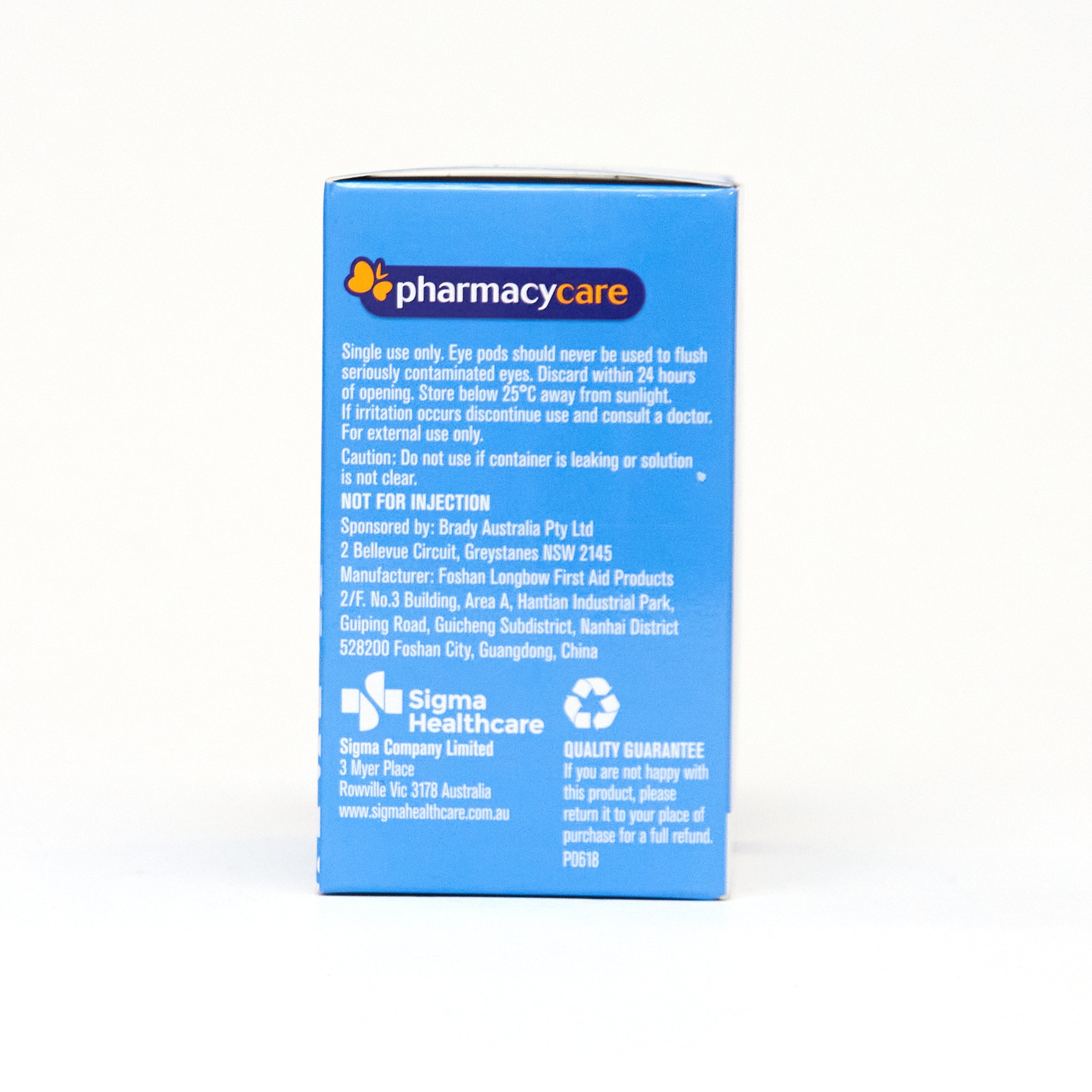 Pharmacy Care Sterile Eye Wash Pods 20mL 15 Pack