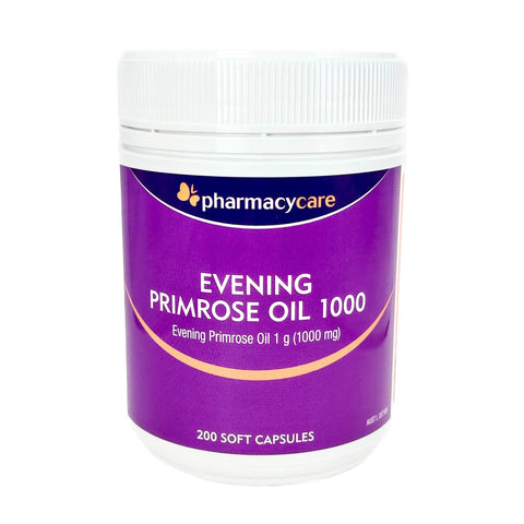 Pharmacy Care Evening Primrose Oil 1000Mg 200 Capsules