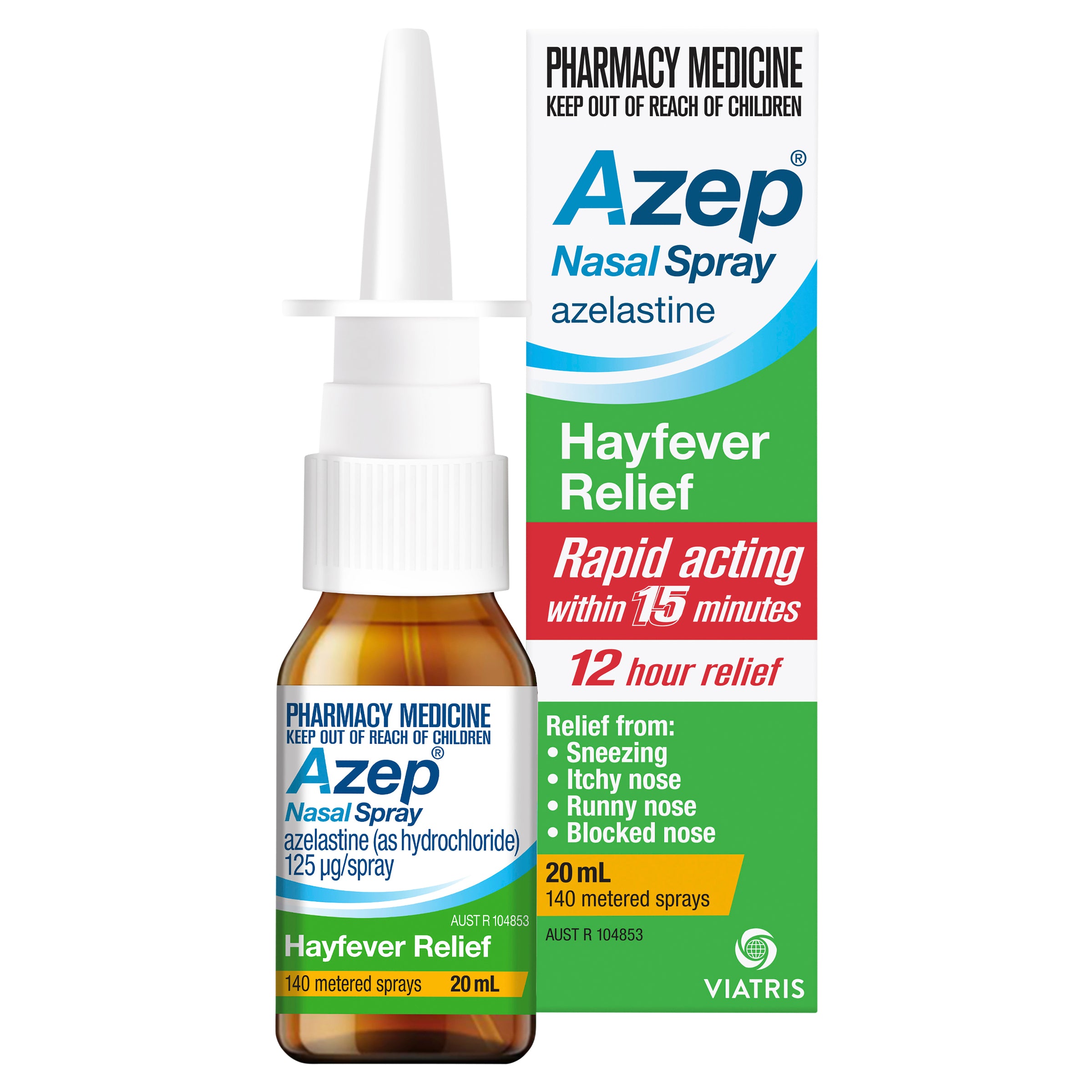 Buy Azep Hayfever Relief Nasal Spray 20ml Online at Cutpricepharmacy ...