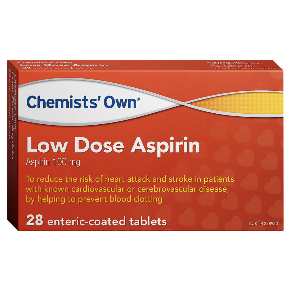 Chemists’ Own Low Dose Aspirin 28 Tablets (Generic of Cartia)