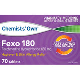 Chemists' Own Fexo 180mg 70 Tabs (Generic for TELFAST)