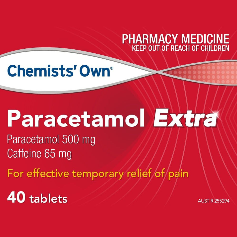 Chemists' Own Paracetamol Extra 40 Tablets (Generic of Panadol Extra)