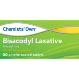 Chemists’ Own Bisacodyl Laxative 50 Tablets (Generic of DULCOLAX)