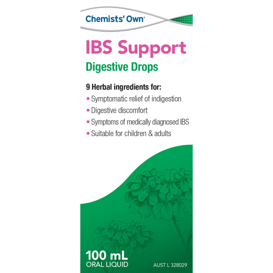 Chemists’ Own IBS Support Digestive Drops 100ml (Alternative to Iberogast)