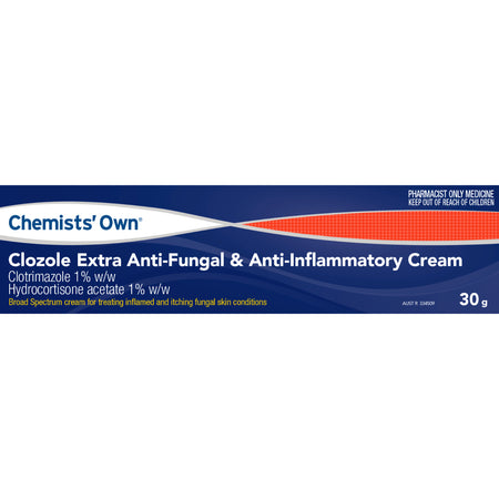 Chemists' Own Clozole Extra Anti-Fungal & Anti-Inflammatory Cream 30g