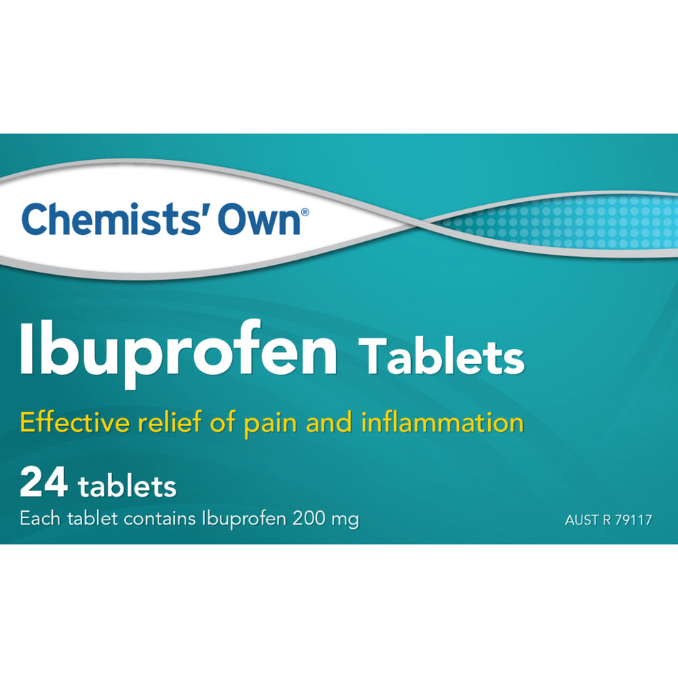 Chemists' Own Ibuprofen 24 Tablets (Generic of Nurofen)