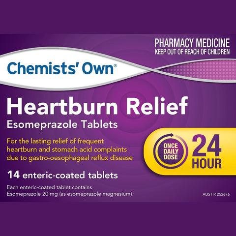 Chemists' Own Heartburn Relief Esomeprazole 20mg 14 Tabs