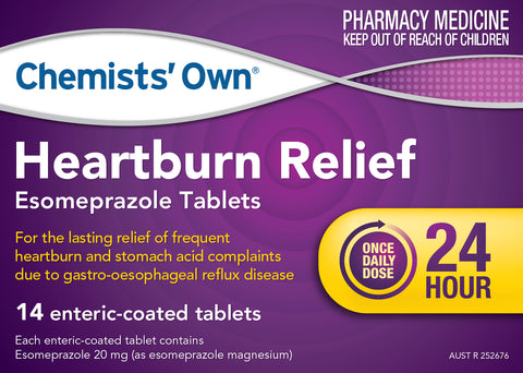 Chemists' Own Heartburn Relief Esomeprazole 20mg 14 Tabs