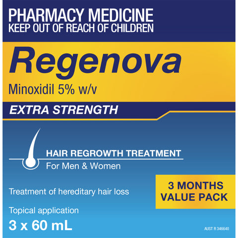 Regenova 5% Topical Solution 3x 60ml