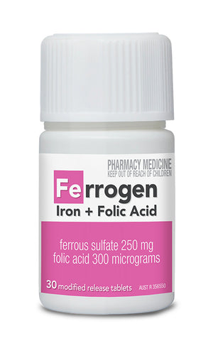Ferrogen Iron + Folic Acid 30 Tablets