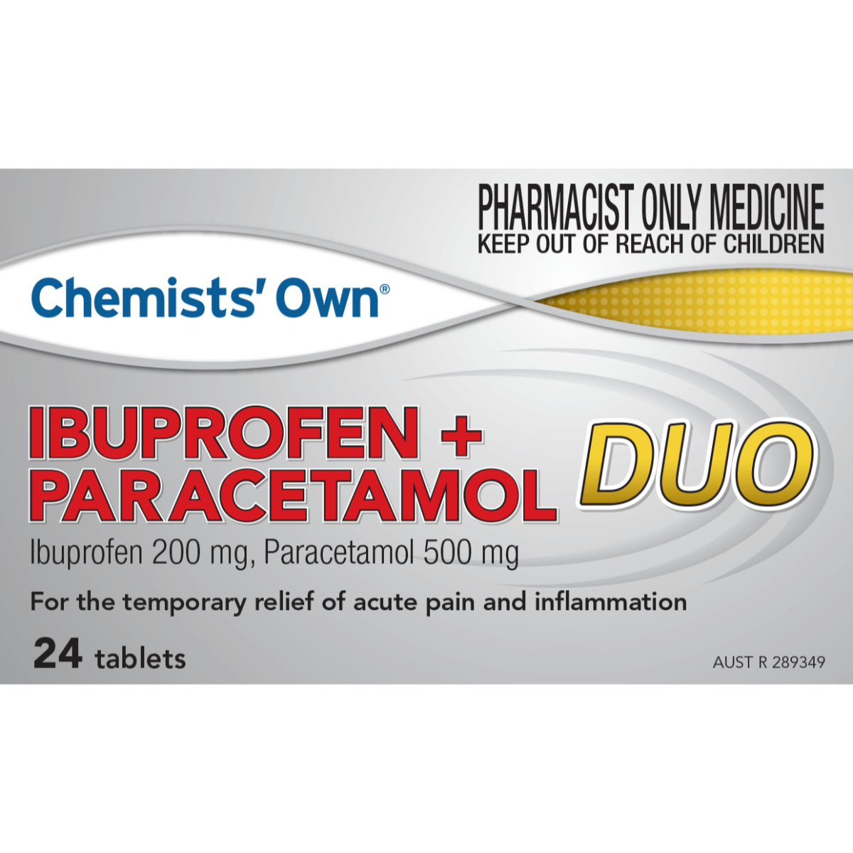 Chemists' Own Ibuprofen + Paracetamol Duo 24 Tablets