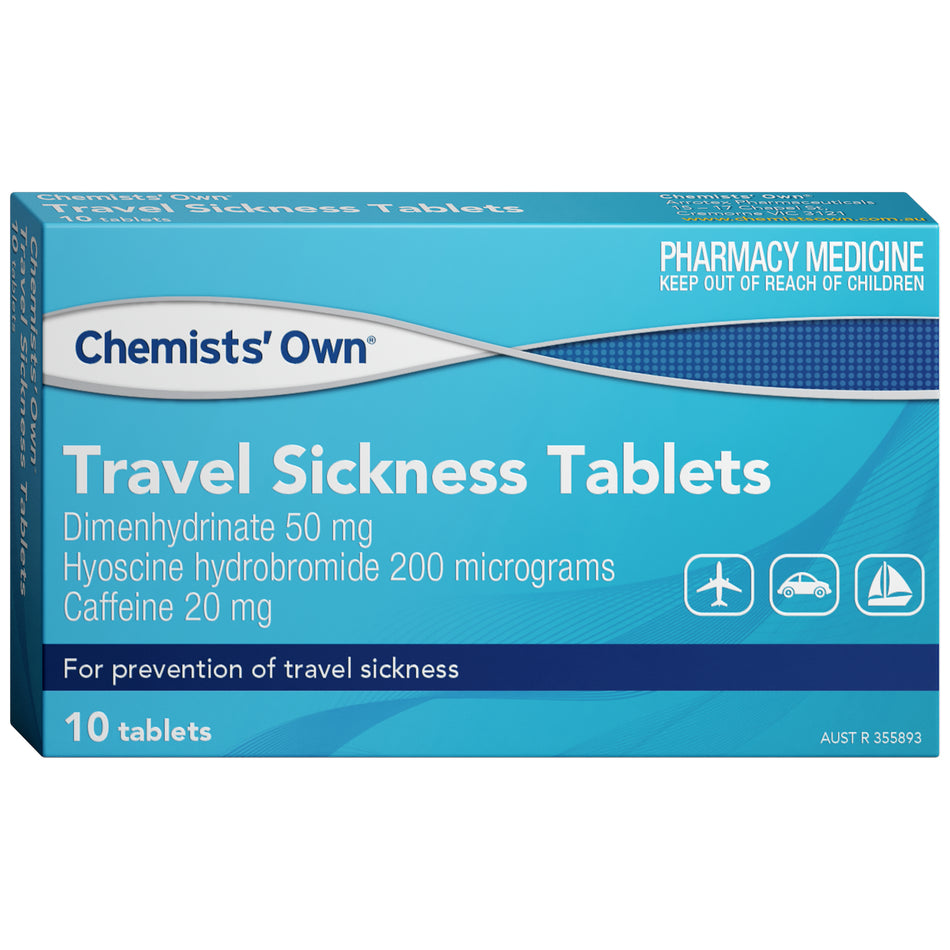 Chemists' Own Travel Sickness 10 Tablets
