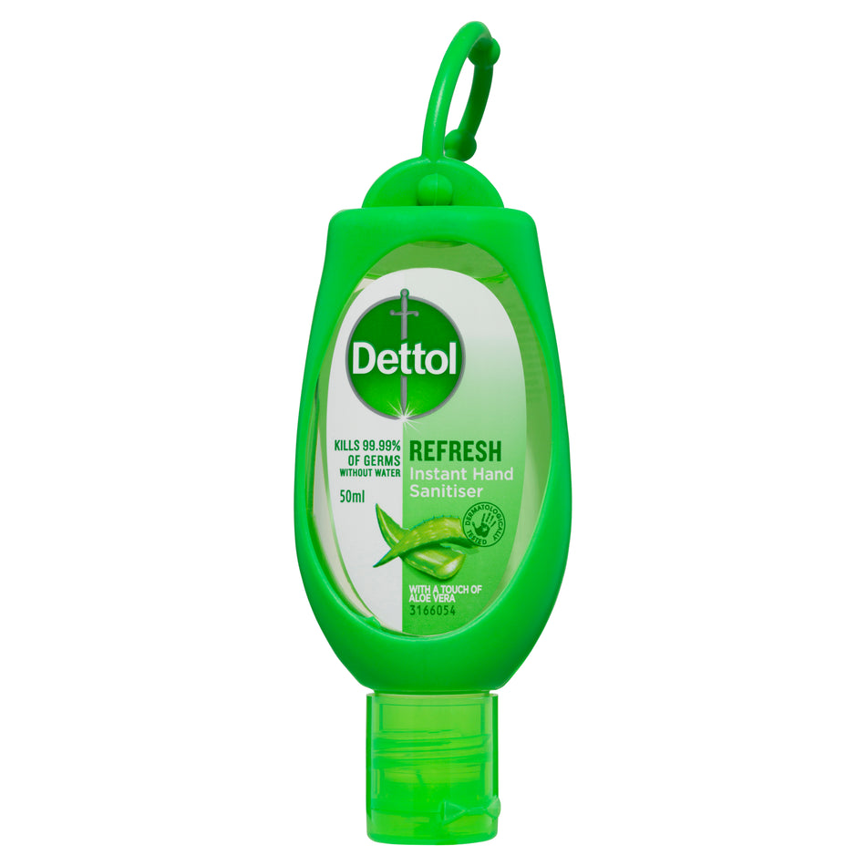 Dettol Instant Hand Sanitiser Refresh Green Clip 50ml