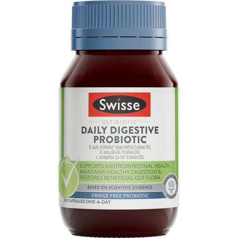 Swisse Ultibiotic Daily Digest Probiotic 30 Tablets
