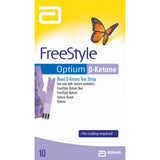 Abbott Freestyle Optium Blood Beta-Ketone Test Strips 10 Strips