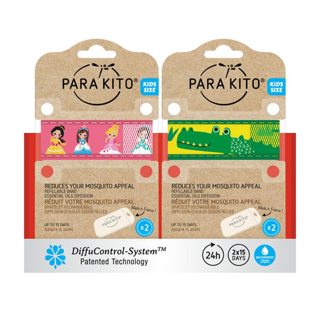 Para'kito Mosquito Repellent Kids Coloured Wrist Band