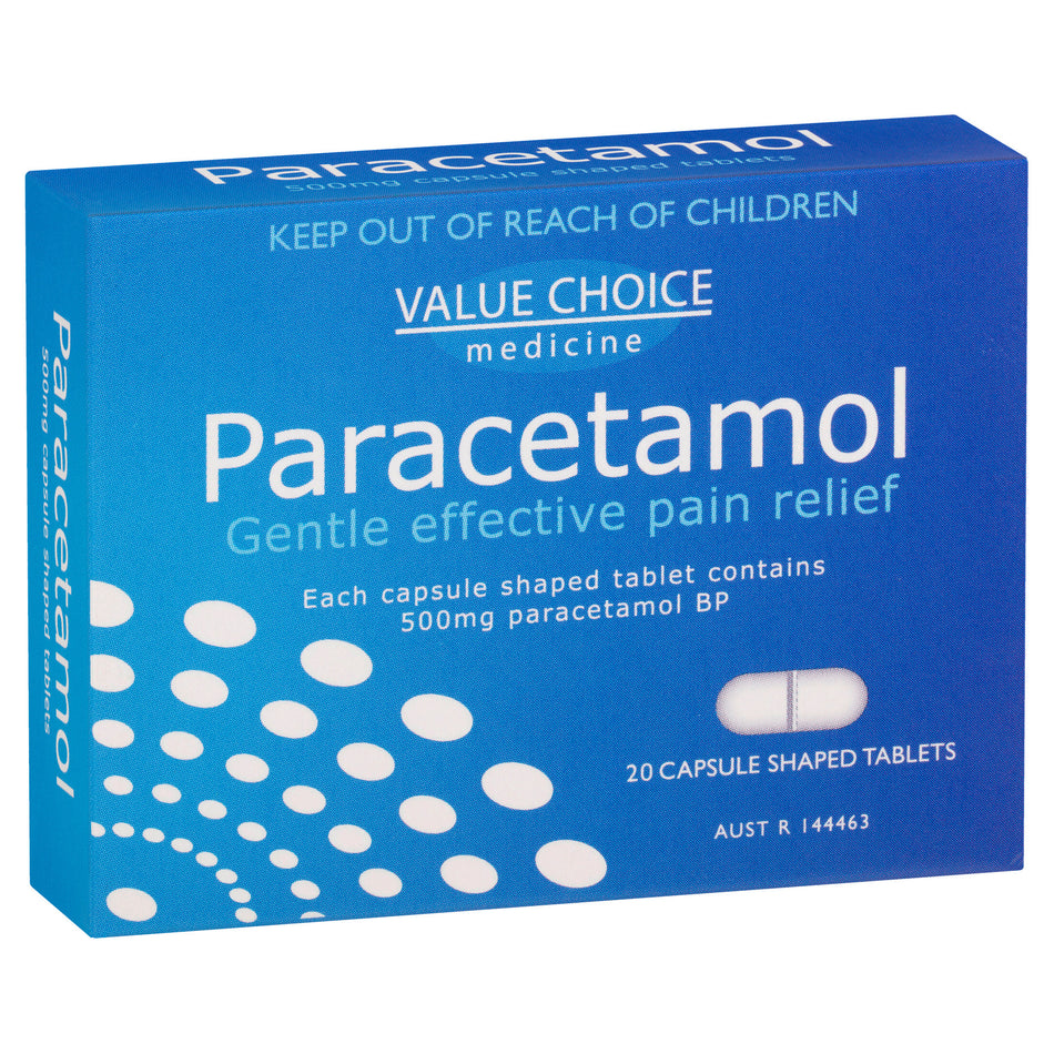 VALUE CHOICE PARACETAMOL 20TAB