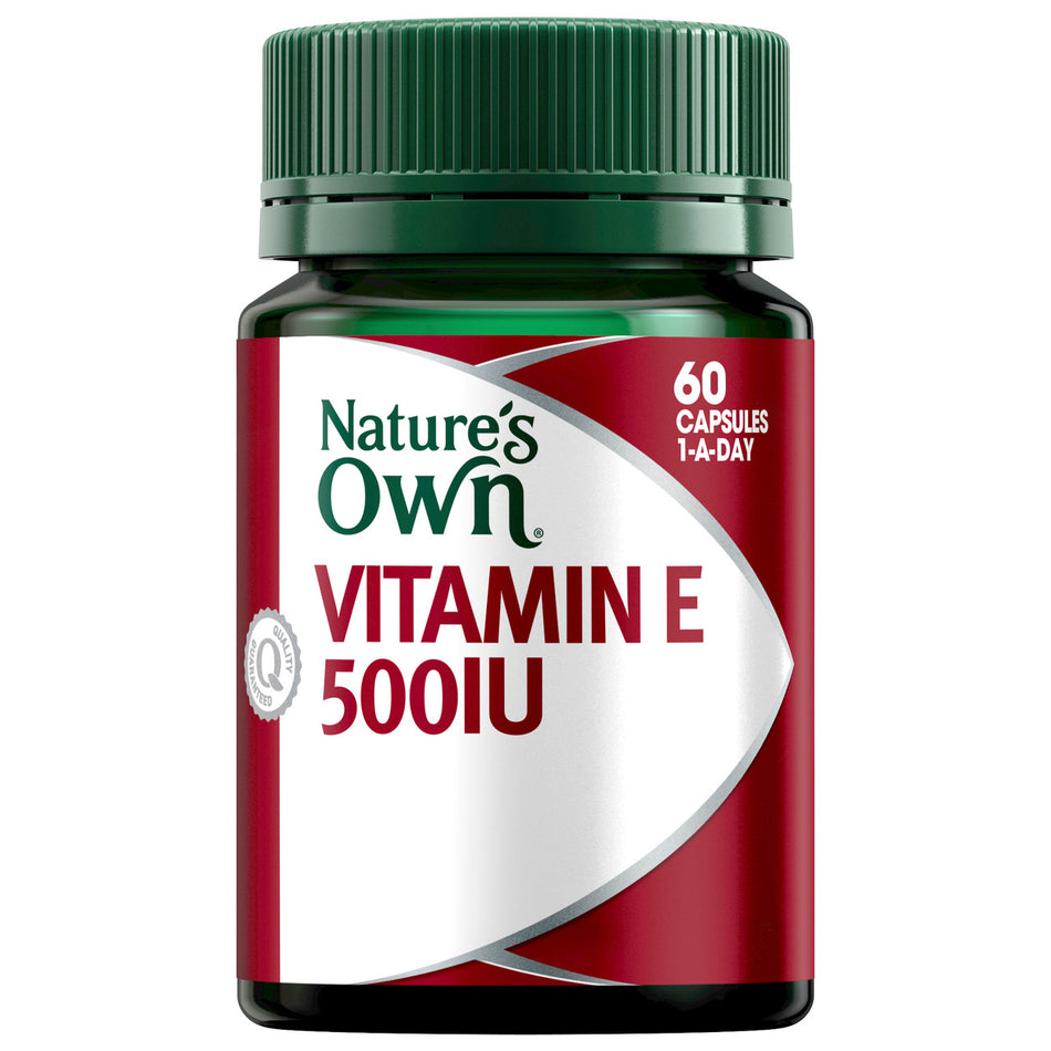 Nature's Own Vitamin E 500IU 60 Capsules