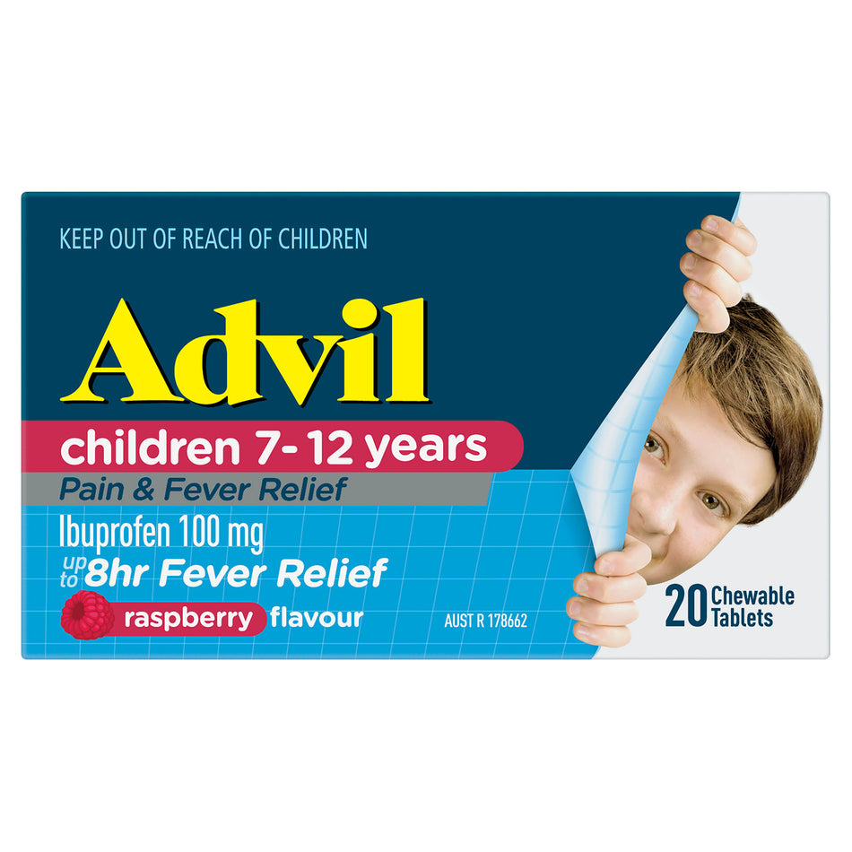 Advil Childrens 7-12 Years 20 Chewable Tablets