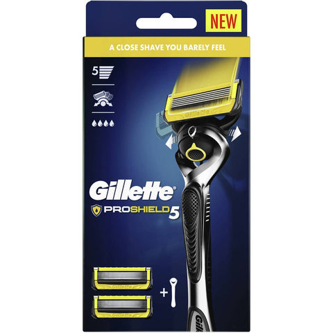 Gillette Fusion Proshield5 Razor Handle +2 Blades