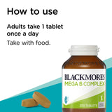 Blackmores Mega B Complex 200 Tablets