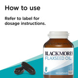 Blackmores Flaxseed Oil 1000mg 100 Vegetarian Capsules