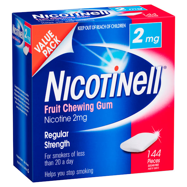 Nicotinell Nicotine Gum Fruit 2mg 144s