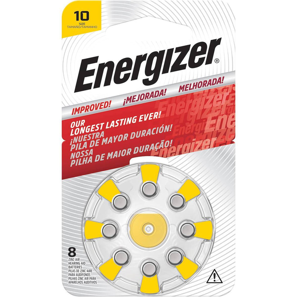 Energizer Hearing Aid AZ10 Pack of 8