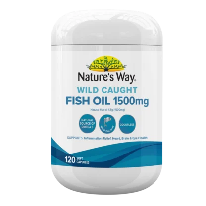 Nature’s Way Wild Caught Fish Oil 1500mg 120 Capsules